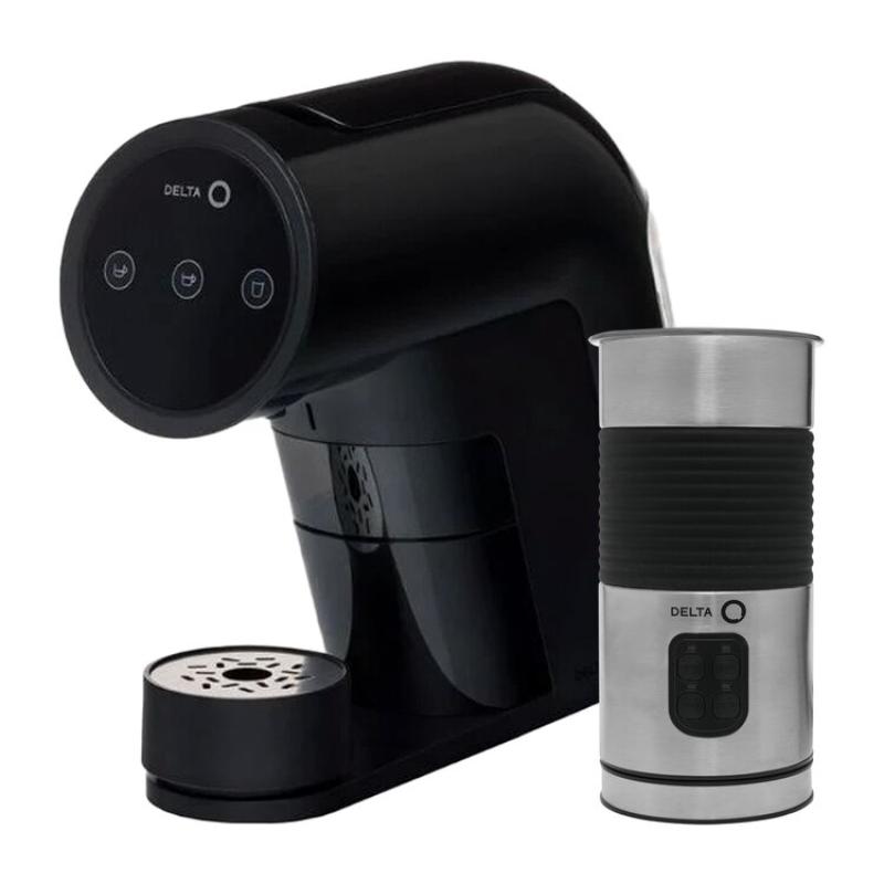 MÁQUINA CAFÉ CÁPSULAS DELTA ICONIQ BK KIT
