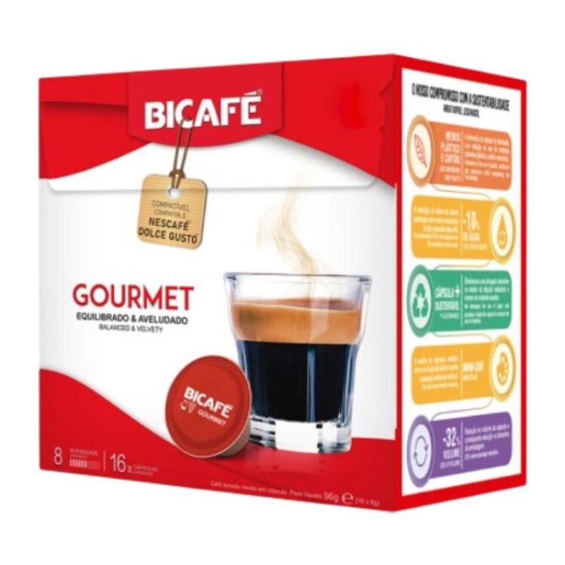 CÁPSULA BICAFE GOURMET DOLCE GUSTO 16CAP
