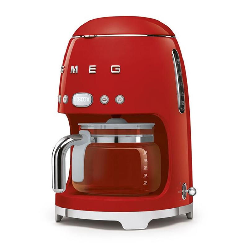 MÁQUINA CAFÉ FILTRO SMEG VERMELHO DCF02RDEU